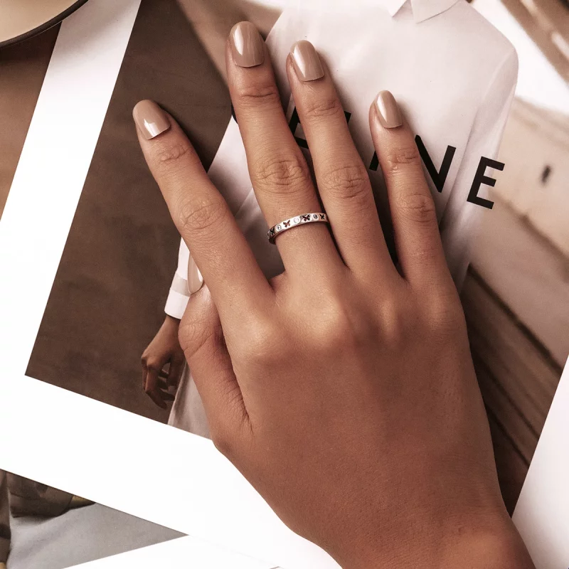 (image pour) Bague ouverte style Pandora avec papillon ajouré - SCR764 - Afficher 7