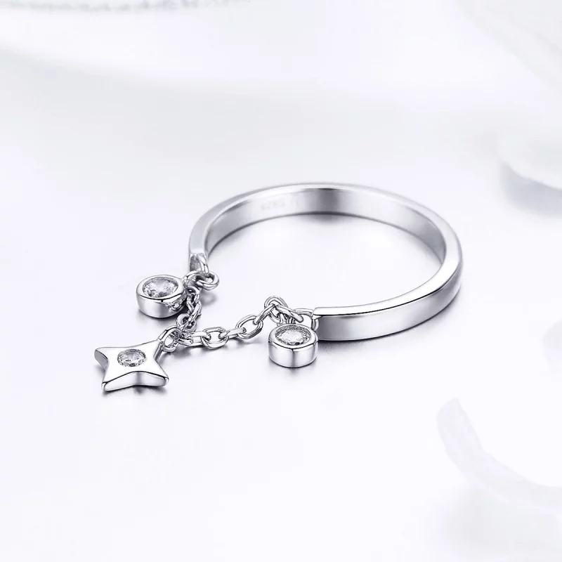 (image pour) Bague Ouverte Style PANDORA Ciel étoilé - SCR408 - Afficher 4