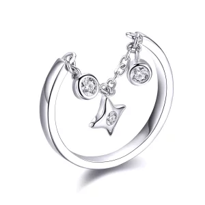 Bague Ouverte Style PANDORA Ciel étoilé - SCR408 (image pour) Bague Ouverte Style PANDORA Ciel étoilé - SCR408