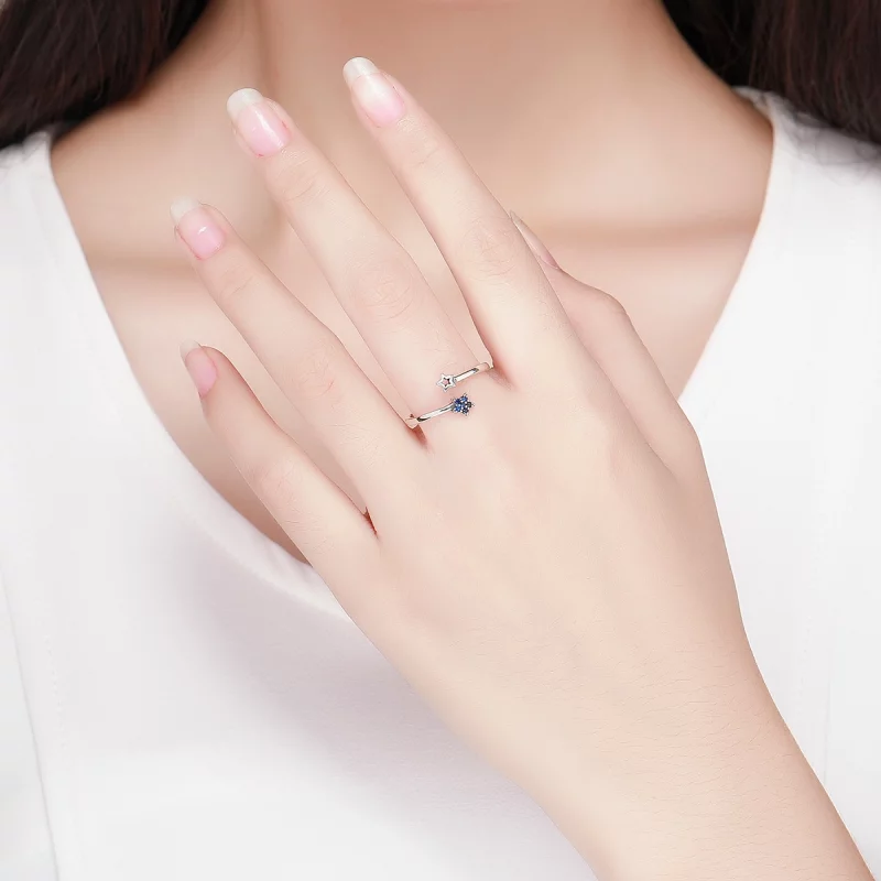 (image pour) Bague Ouverte Style PANDORA Ciel étoilé - SCR437 - Afficher 8