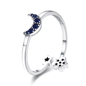 Bague Ouverte Style PANDORA Ciel étoilé - SCR437 (image pour) Bague Ouverte Style PANDORA Ciel étoilé - SCR437