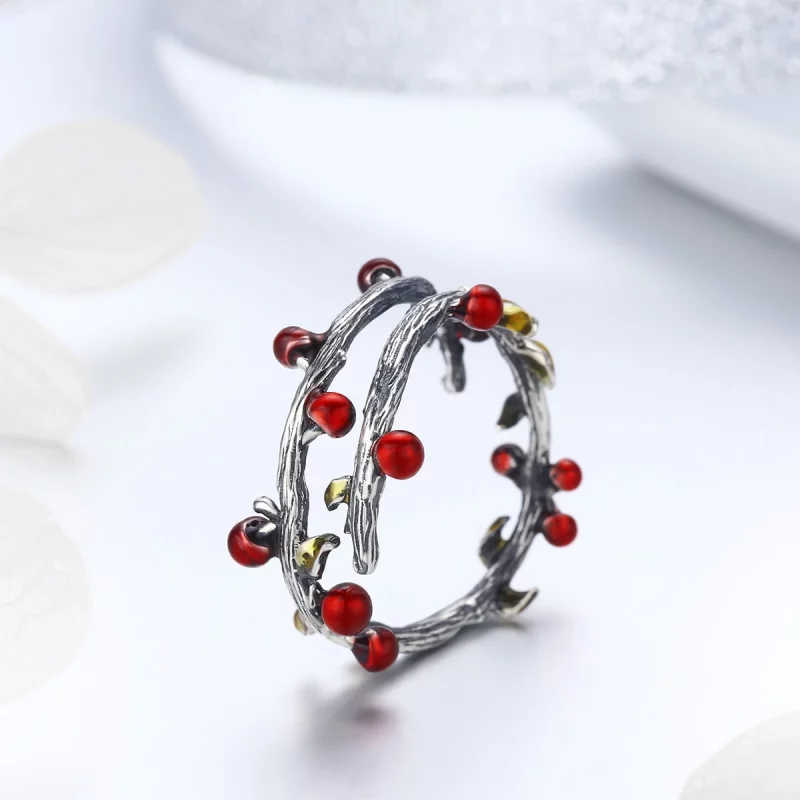 (image pour) Bague Ouverte Style PANDORA Couleurs d'automne - SCR442 - Afficher 4