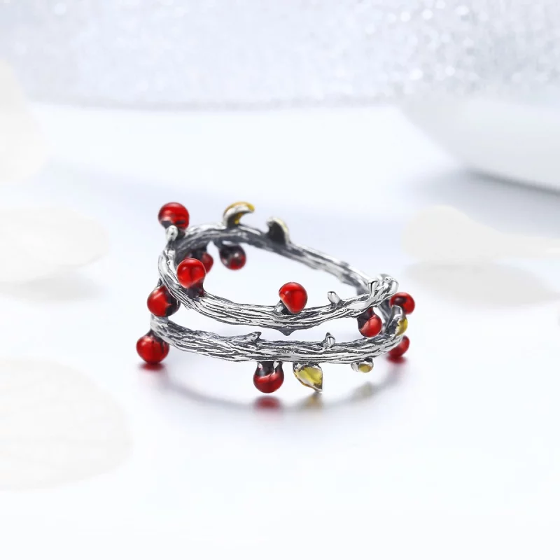 (image pour) Bague Ouverte Style PANDORA Couleurs d'automne - SCR442 - Afficher 5