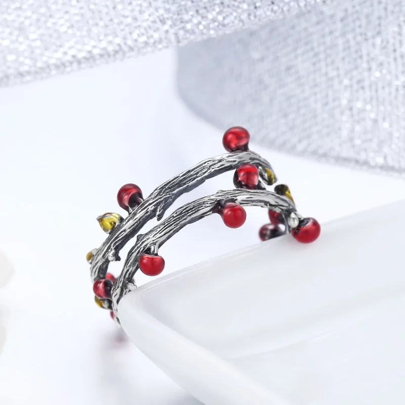 (image pour) Bague Ouverte Style PANDORA Couleurs d'automne - SCR442 - Afficher 6