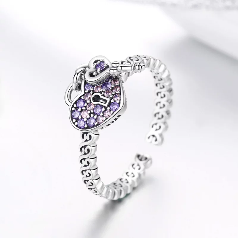 (image pour) Bague Ouverte Style PANDORA Douce promesse - SCR486 - Afficher 4