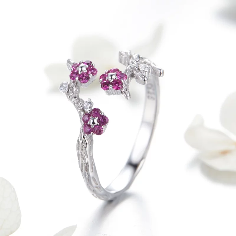(image pour) Bague Ouverte Style PANDORA Douceur d'hiver - BSR022 - Afficher 2