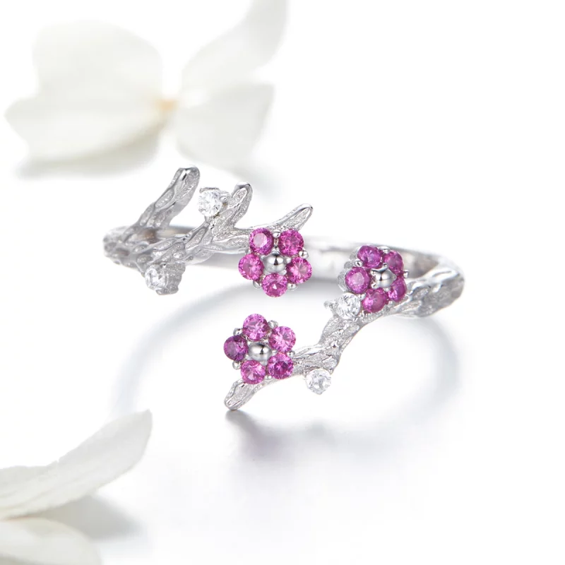 (image pour) Bague Ouverte Style PANDORA Douceur d'hiver - BSR022 - Afficher 3