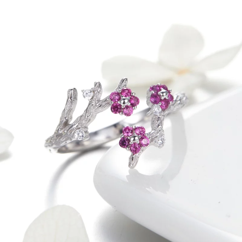 (image pour) Bague Ouverte Style PANDORA Douceur d'hiver - BSR022 - Afficher 4