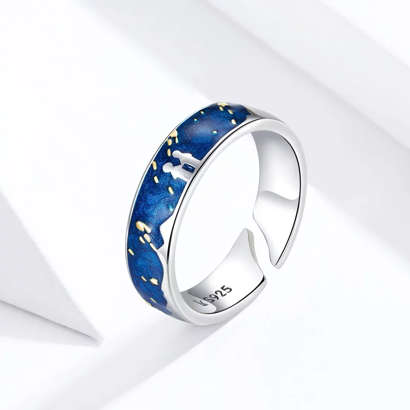 (image pour) Bague Ouverte Style PANDORA Douche météorique - SCR609 - Afficher 2