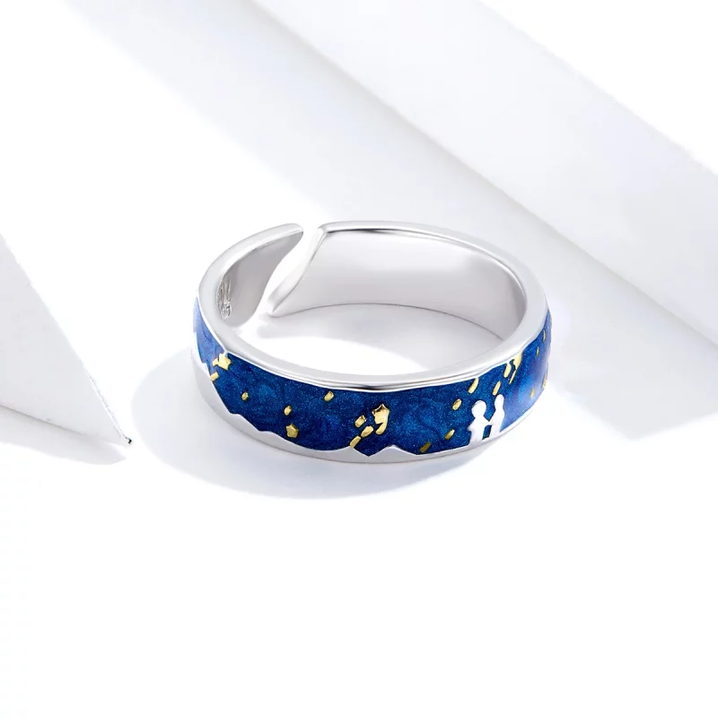 (image pour) Bague Ouverte Style PANDORA Douche météorique - SCR609 - Afficher 3