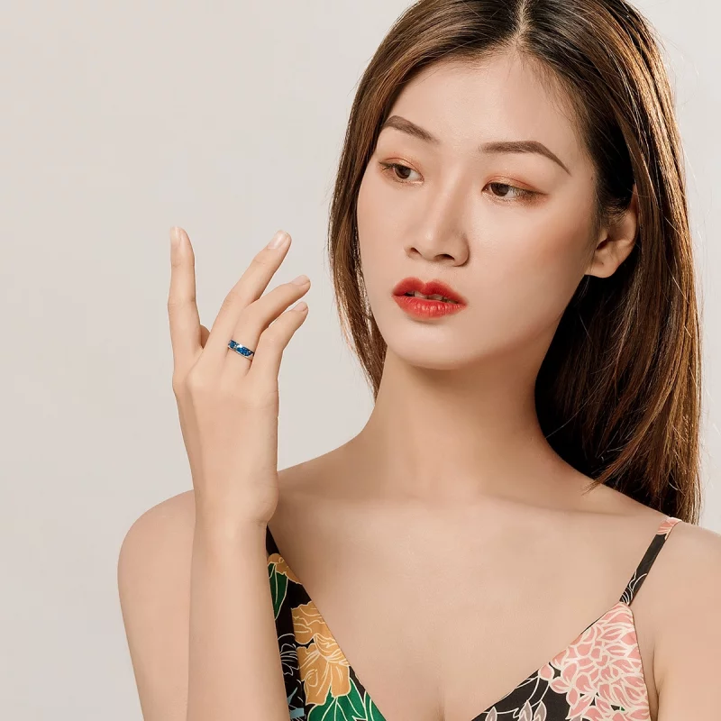 (image pour) Bague Ouverte Style PANDORA Douche météorique - SCR609 - Afficher 7