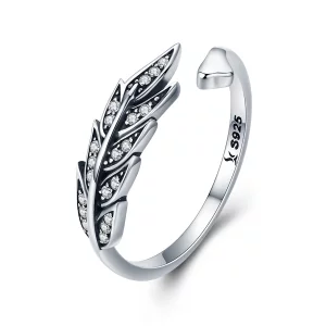 Bague Ouverte Style PANDORA Feuilles magnifiques - SCR313 (image pour) Bague Ouverte Style PANDORA Feuilles magnifiques - SCR313