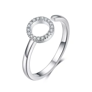 (image pour) Bague Ouverte Style PANDORA Halo - SCR545
