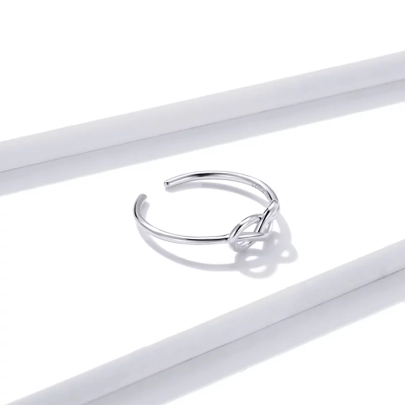 (image pour) Bague Ouverte Style PANDORA Infini - BSR143 - Afficher 4