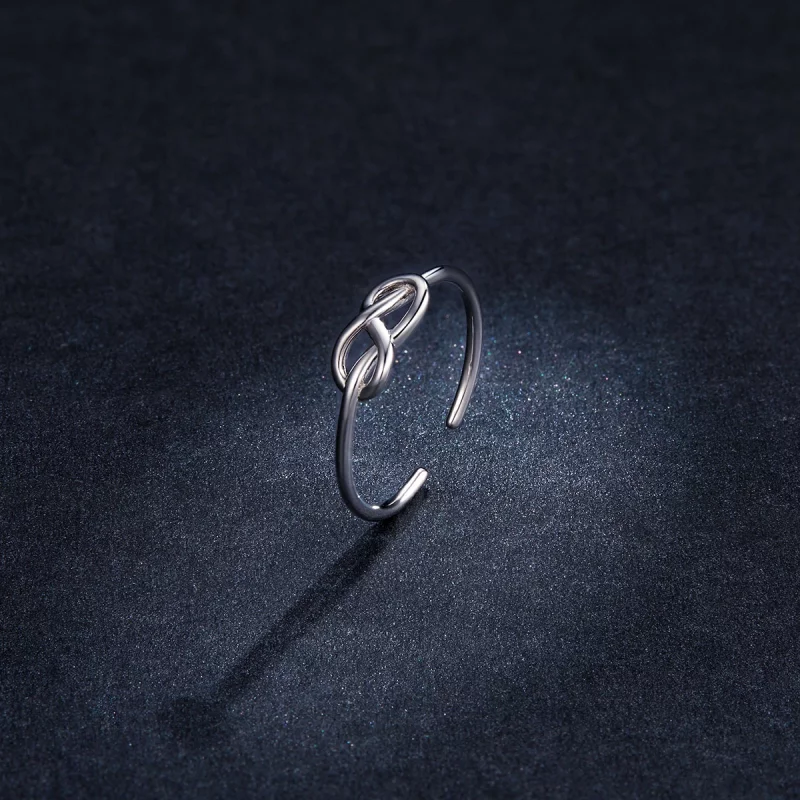 (image pour) Bague Ouverte Style PANDORA Infini - BSR143 - Afficher 5