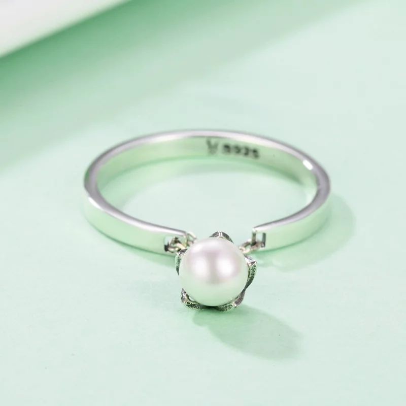 (image pour) Bague Ouverte Style PANDORA Larmes de fleurs - SCR165 - Afficher 6
