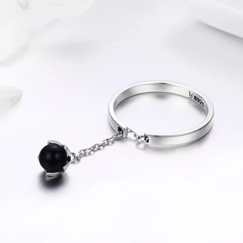 (image pour) Bague Ouverte Style PANDORA Larmes de fleurs - SCR314 - Afficher 5