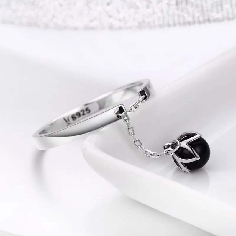 (image pour) Bague Ouverte Style PANDORA Larmes de fleurs - SCR314 - Afficher 6