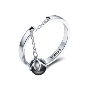 (image pour) Bague Ouverte Style PANDORA Larmes de fleurs - SCR314