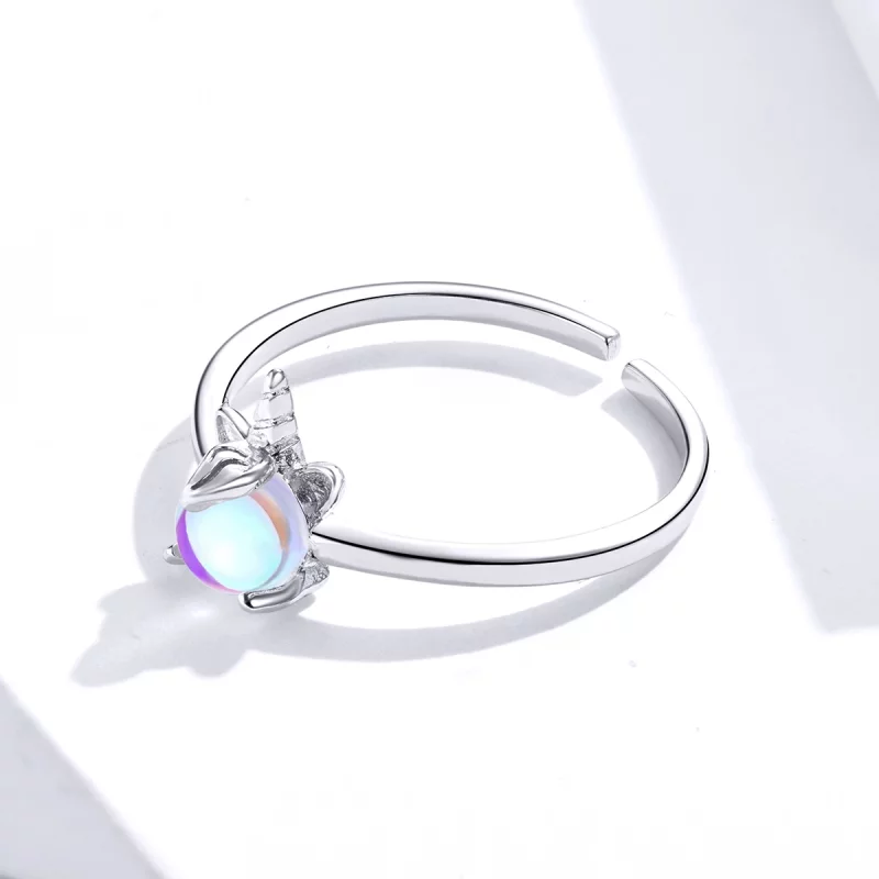 (image pour) Bague Ouverte Style PANDORA Licorne fantaisie - SCR642 - Afficher 4