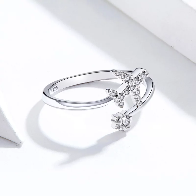 (image pour) Bague Ouverte Style PANDORA lointain - SCR623 - Afficher 3