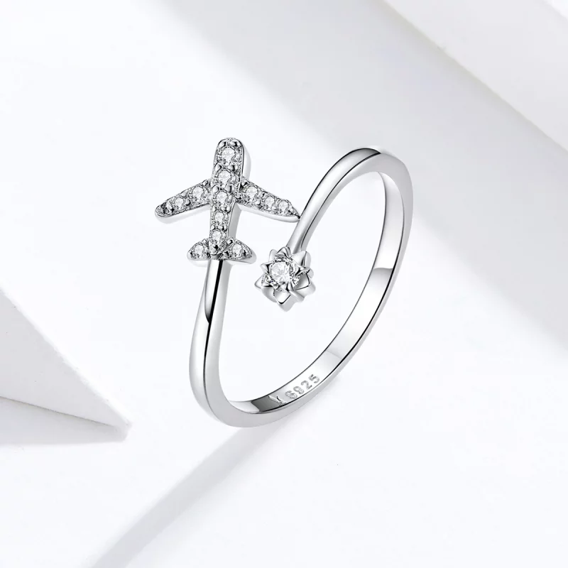 (image pour) Bague Ouverte Style PANDORA lointain - SCR623 - Afficher 4