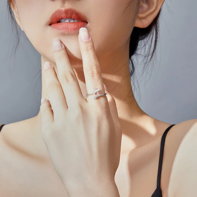 (image pour) Bague Ouverte Style PANDORA lointain - SCR623 - Afficher 7