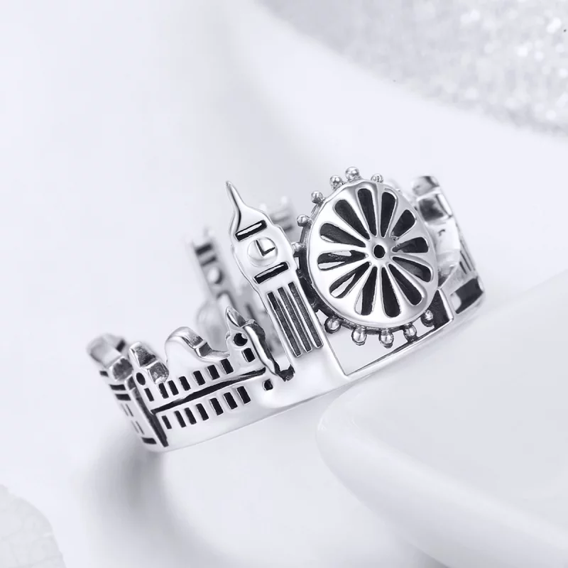(image pour) Bague Ouverte Style PANDORA Londres - SCR474 - Afficher 4