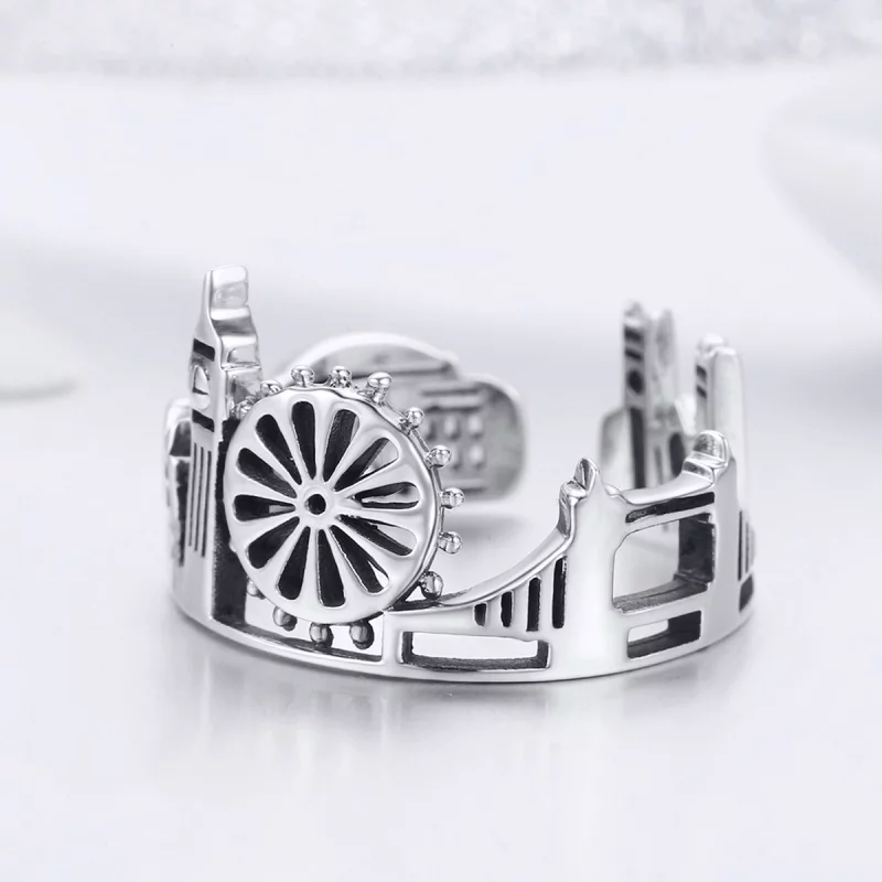 (image pour) Bague Ouverte Style PANDORA Londres - SCR474 - Afficher 6