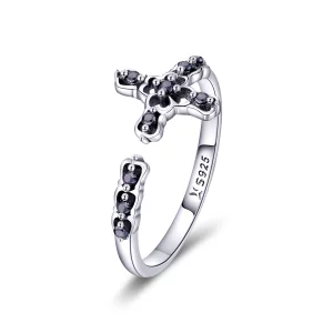 (image pour) Bague Ouverte Style PANDORA Lumière de la croix - SCR447