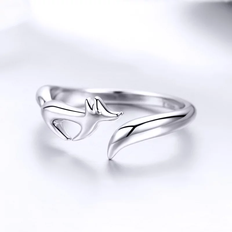 (image pour) Bague Ouverte Style PANDORA Petit renard - SCR478 - Afficher 5