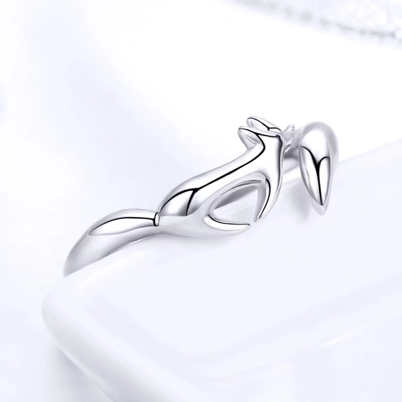 (image pour) Bague Ouverte Style PANDORA Petit renard - SCR478 - Afficher 6