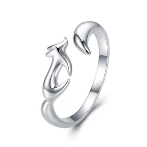 (image pour) Bague Ouverte Style PANDORA Petit renard - SCR478