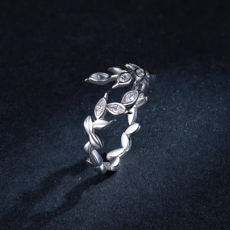 (image pour) Bague Ouverte Style PANDORA Épi de blé brillant - BSR135 - Afficher 5