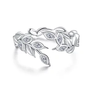 (image pour) Bague Ouverte Style PANDORA Épi de blé brillant - BSR135