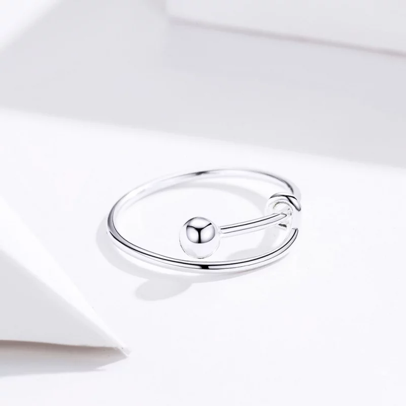 (image pour) Bague Ouverte Style PANDORA Simple - SCR520 - Afficher 2