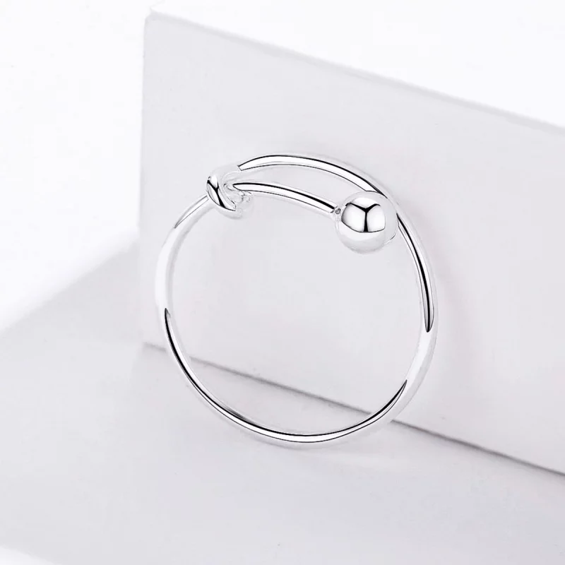 (image pour) Bague Ouverte Style PANDORA Simple - SCR520 - Afficher 6