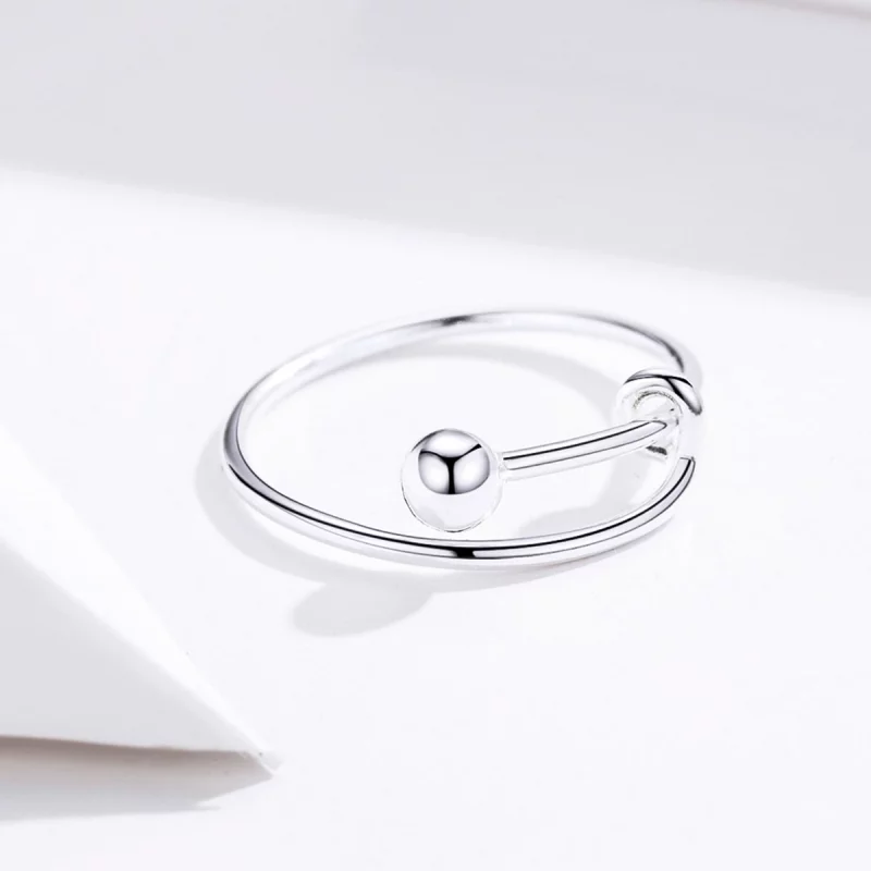 (image pour) Bague Ouverte Style PANDORA Simple - SCR520 - Afficher 7