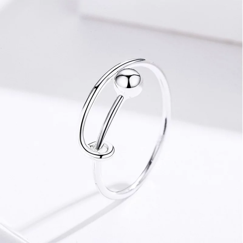 (image pour) Bague Ouverte Style PANDORA Simple - SCR520 - Afficher 11