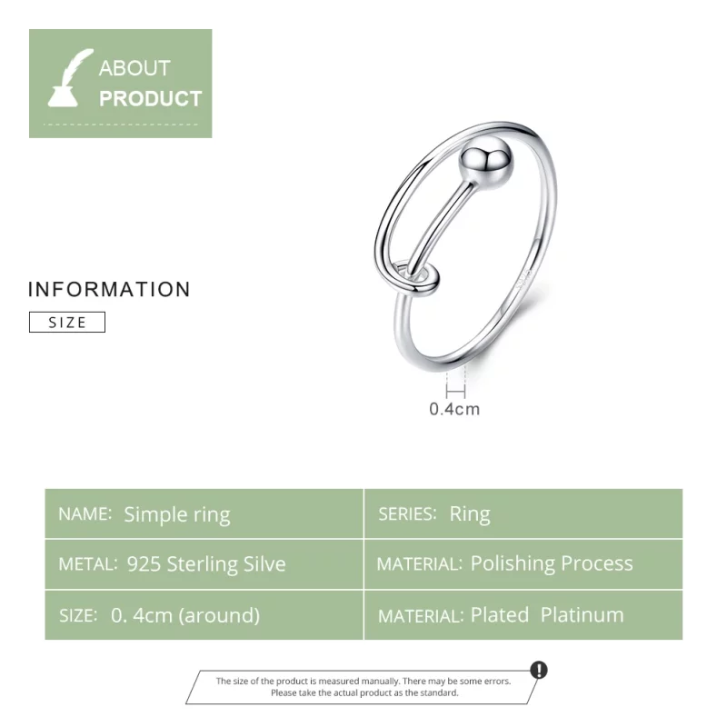 (image pour) Bague Ouverte Style PANDORA Simple - SCR520 - Afficher 13