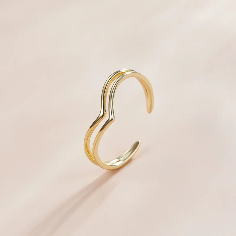 (image pour) Bague Ouverte Style PANDORA Souhaiter - SCR713 - Afficher 2