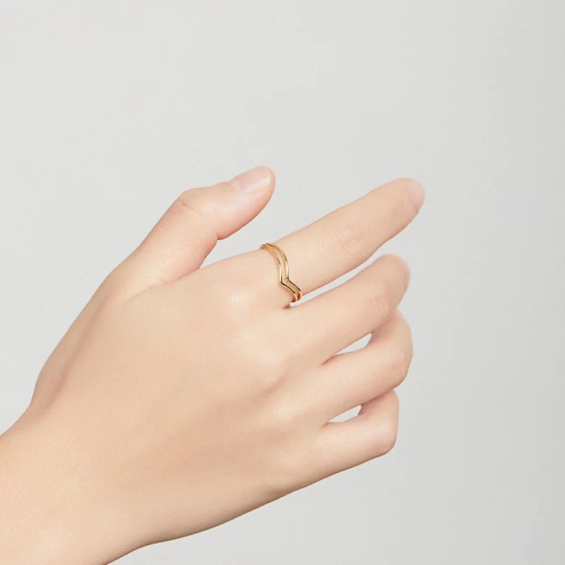 (image pour) Bague Ouverte Style PANDORA Souhaiter - SCR713 - Afficher 7
