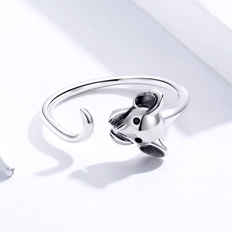 (image pour) Bague Ouverte Style PANDORA Souris mignonne - SCR632 - Afficher 3