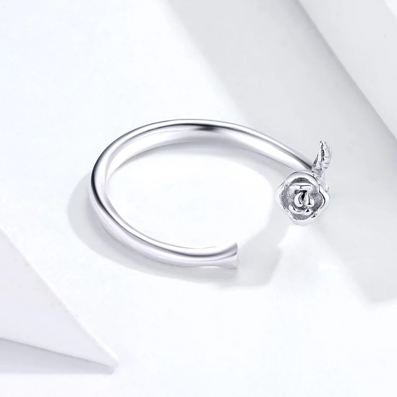 (image pour) Bague Ouverte Style PANDORA Une rose - BSR065 - Afficher 2
