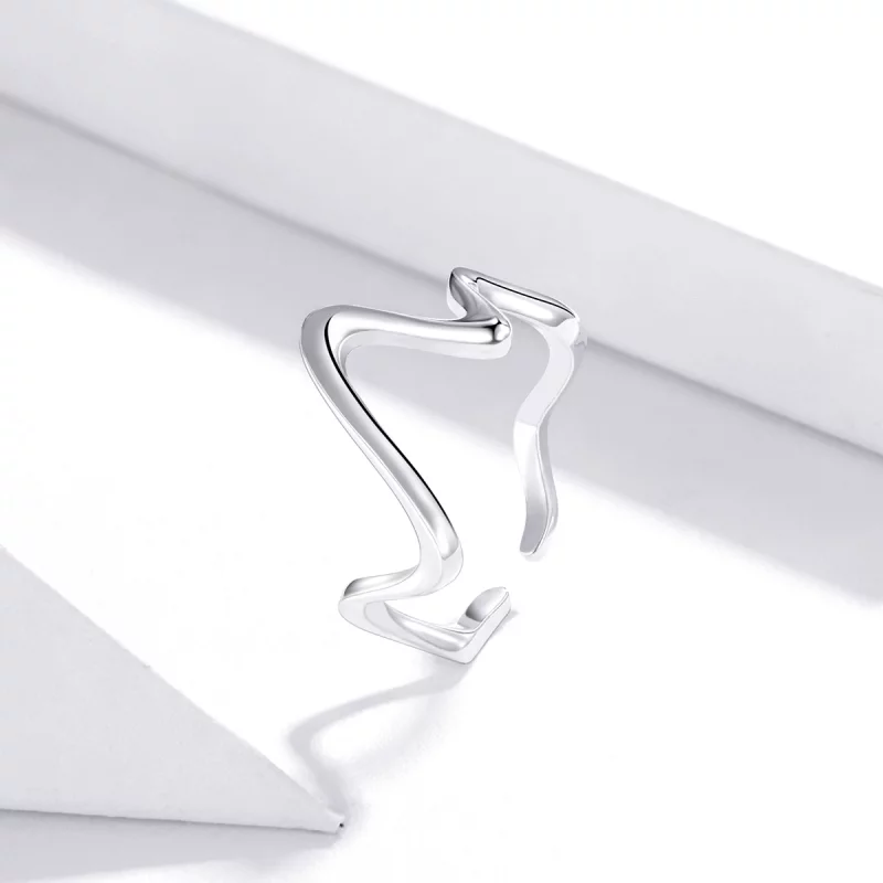 (image pour) Bague Ouverte Style PANDORA Vague - SCR673 - Afficher 2