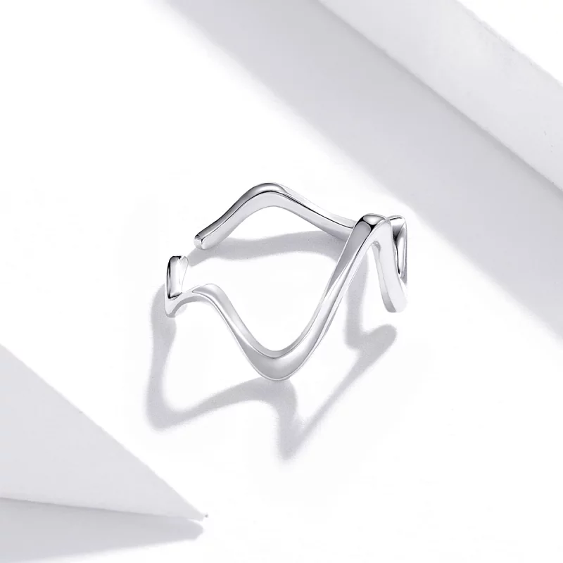 (image pour) Bague Ouverte Style PANDORA Vague - SCR673 - Afficher 4