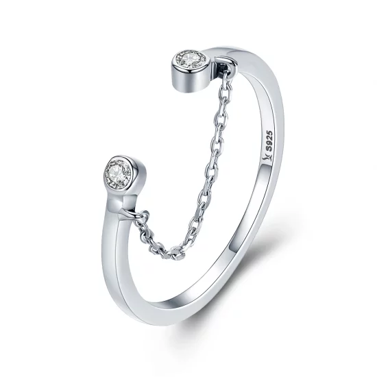 (image pour) Bague Ouverte Style PANDORA Visage souriant - SCR216