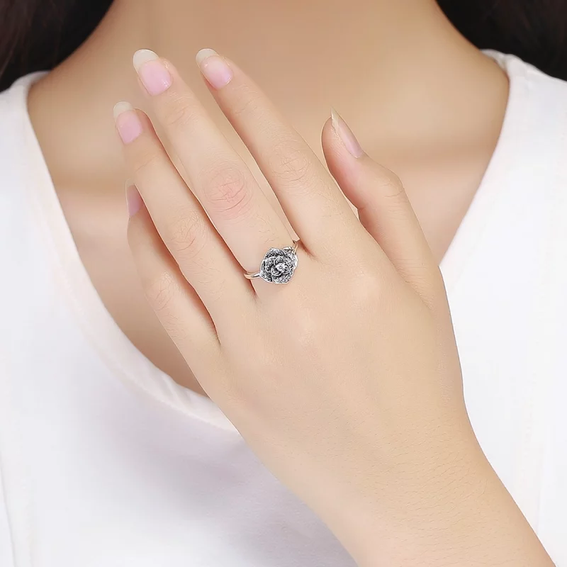 (image pour) Bague Style PANDORA Amour Rose - SCR382 - Afficher 6