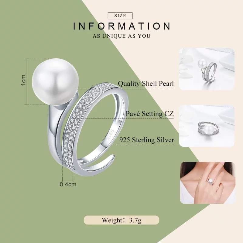 (image pour) Bague Style PANDORA Déclaration de grâce - SCR231 - Afficher 2