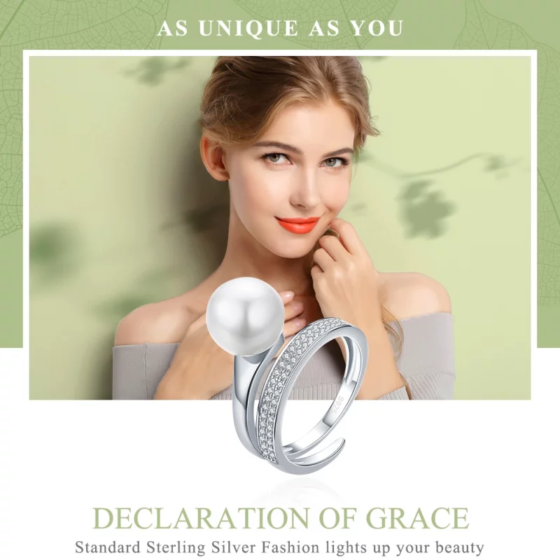 (image pour) Bague Style PANDORA Déclaration de grâce - SCR231 - Afficher 3